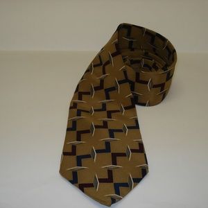 Bill Blass Black Label Tie 100% Silk Print